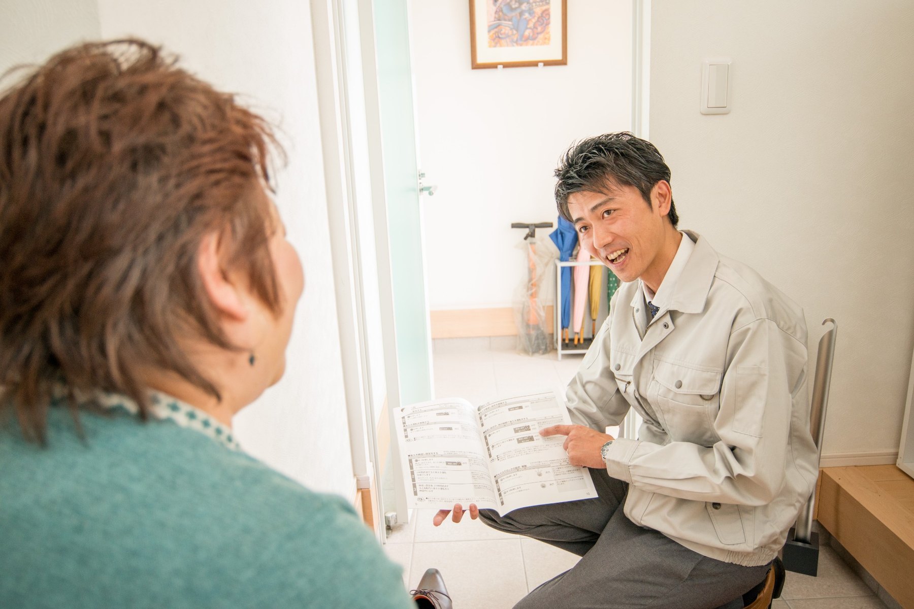 松建の丁寧な現地説明